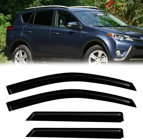 Vista 41 de Protectores de lluvia de ventana para Ford F150 SuperCab 2004-2014 2 piezas deflector de ventana para 09-14 F-150 con 2 puertas delanteras