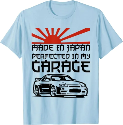 Vista 29 de JDM Japan Motorsport Tuning Car - Camiseta de los años 90, Blanco, S