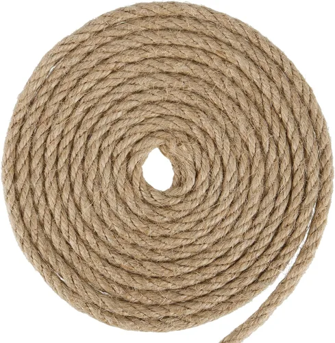Vista 4 de JOIKIT Cuerda de yute trenzada natural de 0.197 in y 492 pies, cuerda de cáñamo trenzada para manualidades, jardinería, agrupación, decoración
