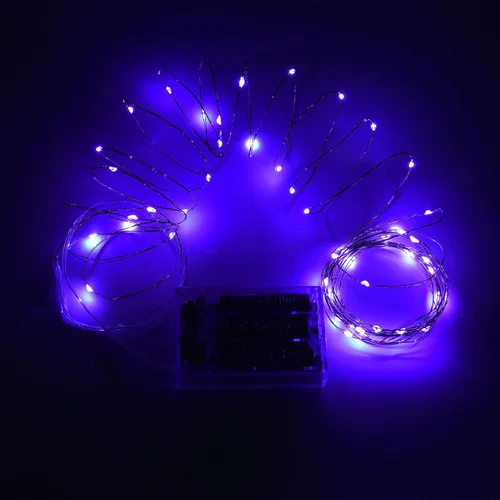 Vista 6 de Karlling - Luces de Halloween que funcionan con pilas, luces de Halloween que funcionan con pilas con 8 modos de parpadeo y temporizador