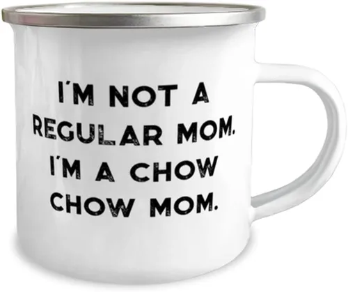 Vista 2 de I'm Not a Regular Mom. I'm a Chow Chow Mom. Chow Chow Dog 12oz Camper Mug, Nice Chow Chow Dog, For Dog Mom