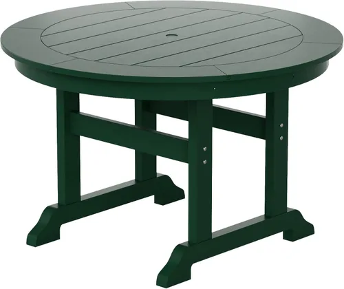 Vista 20 de Muebles Mesa de Comedor Rectangular Adirondack de 37 Pulgadas de Ancho x 71 Pulgadas de Largo, Resistente a los Rayos UV y a la Decoloración para su