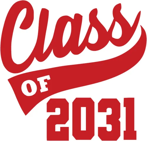 Vista 21 de Senior 2031 Iron On Transfer HTV Patch, Black