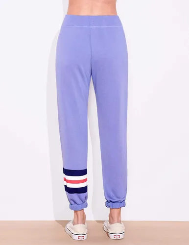 Vista 2 de SUNDRY Pantalón deportivo de 3 colores a rayas