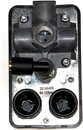Vista 2 de Lefoo Interruptor de presión universal del compresor de aire 4 puertos w/perilla encendido/apagado 95-125PSI 26AMP