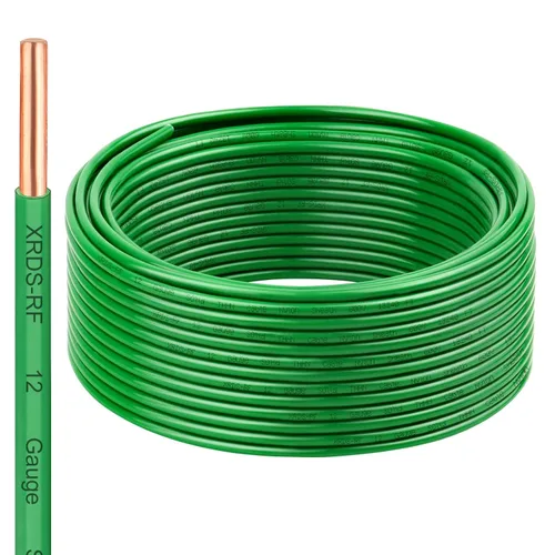 Vista 6 de Cable THHN 25 pies, Conductor Único de Cobre Desnudo, Cable Eléctrico Rojo 10AWG, Cable de Construcción Sólida de 600V con Funda de Nylon