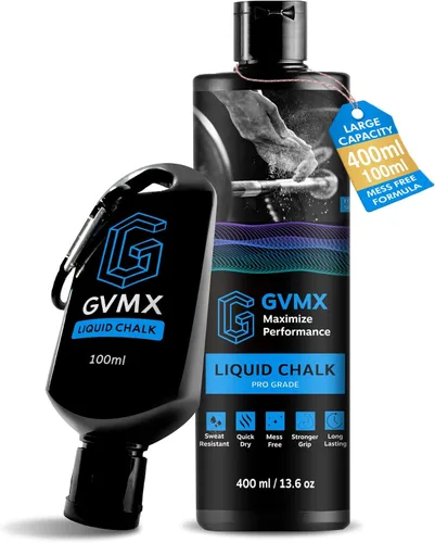 Vista 10 de 50ML/100ML/400ML Superior Grip Premium Liquid Chalk. Long Lasting Mess-Free Gym Chalk for Weightlifting, Gymnastics, Climbing. Fast Drying