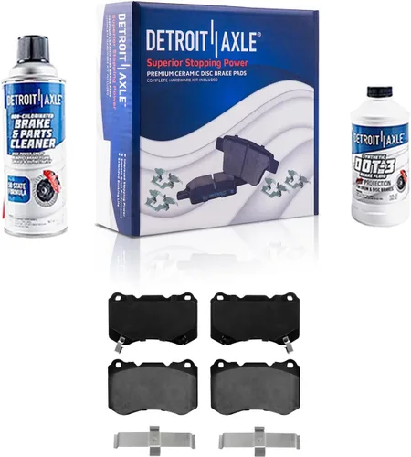 Vista 85 de Detroit Axle - Pastillas de Freno Delantero Izquierdo Reemplazo de Pinza de Disco para Dodge Ram 1500 Dakota Mitsubishi Raider - Juego de 3 piezas