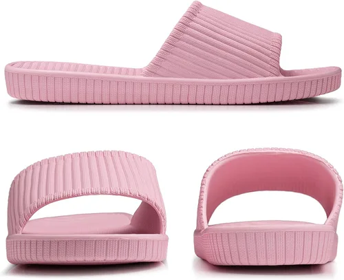 Vista 6 de Happy Lily Shower Shoes, Women & Mens Shower Slippers, Slides Sandals Pool Slides House Slippers Non-Slip Indoor Bathroom Shoes Beach Sandals