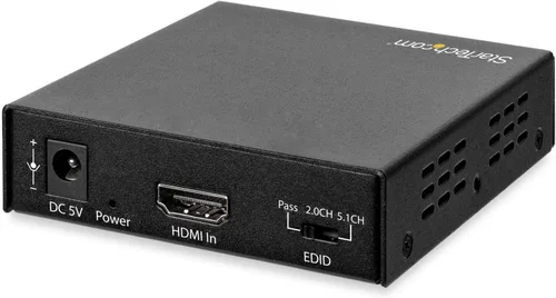 Vista 2 de Extractor de audio HDMI 4K separa audio de señal HDMI para salida a O digital