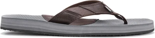 Vista 6 de MUK LUKS Chanclas Mason para hombre, color marrón