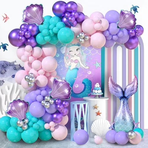 Vista 7 de Decoraciones de cumpleaños de dinosaurios, suministros de fiesta de Kit de guirnalda de arco de globos verdes, mantel de fondo de dinosaurio