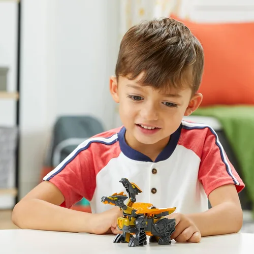 Vista 4 de Transformers Dinobot Adventures Dinobot Squad Grimlock, Dinobot Snarl, y Predaking - Paquete de 3 figuras de conversión de 4.5 pulgadas, juguetes