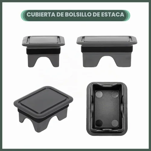 Vista 6 de Fundas de bolsillo para riel de cama para Dodge RAM 1500 2019 2020 2021 2022 2023 2024 2025 2026, accesorios para camiones, tapas de orificios