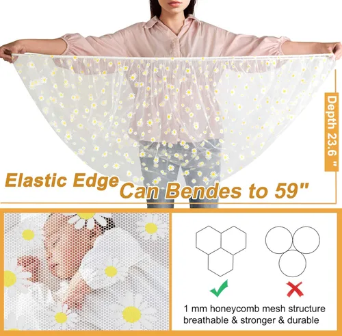 Vista 3 de Mosquitera para cochecito de bebé (paquete de 2) – Protección de malla duradera para moisés, cunas, corrales, Pack N Plays y mini cunas portátiles