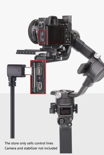 Vista 3 de Cable multi a USB-C tipo C RS para DJI Ronin compatible con Sony a6300 a6400