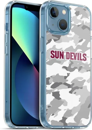 Vista 85 de Head Case Designs Funda de gel ASU Camou con licencia oficial de la Universidad Estatal de Arizona [protección de grado militar] compatible