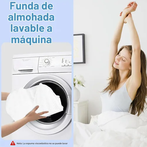 Vista 7 de Almohada para dormir de lado con orificios para los brazos, almohada de espuma viscoelástica para alivio del dolor cervical, cuello y hombros Gris