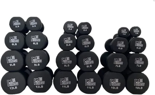 Vista 2 de Fitness First Mancuernas sumergidas de neopreno (pares)