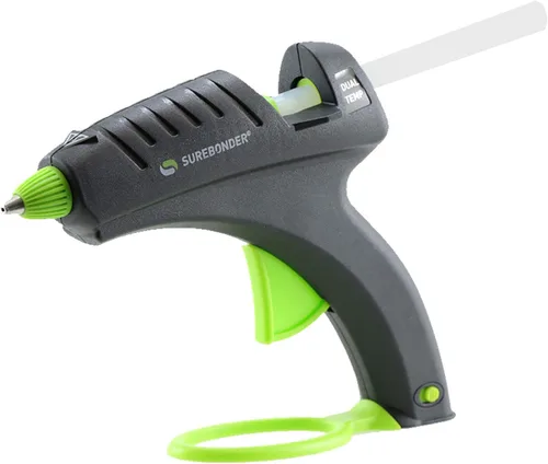 Vista 2 de Surebonder DT-270FKIT Pistola de pegamento de doble temperatura de tamaño completo con 12 barras de pegamento estándar multiusos de 4 pulgadas
