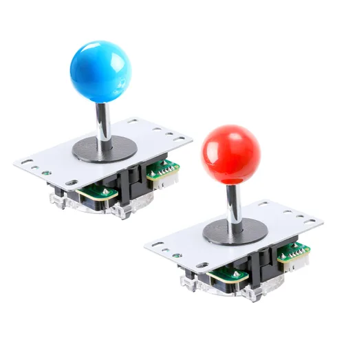 Vista 9 de Hikig 2 Player led arcade buttons and joysticks DIY kit 2x joysticks + 20x led arcade buttons game controller kit for MAME and Raspberry Pi - Red +