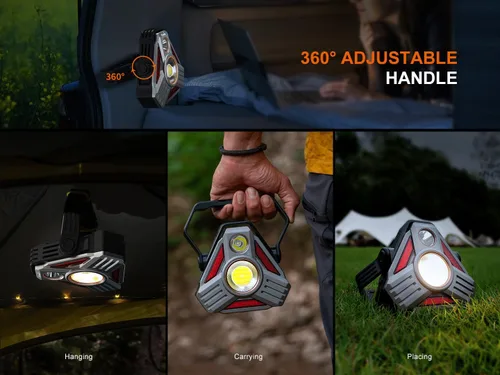 Vista 7 de CP50R - Linterna recargable de 5500 lúmenes, proyector y reflector de 5500 lúmenes, LED multicolor, temperatura de color ajustable, haz de 492