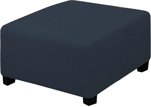 Vista 130 de Easy-Going Funda Elástica para Otomana Taburete de Almacenamiento Plegable Protector de Muebles Funda Rectangular Suave con Parte Inferior Elástica