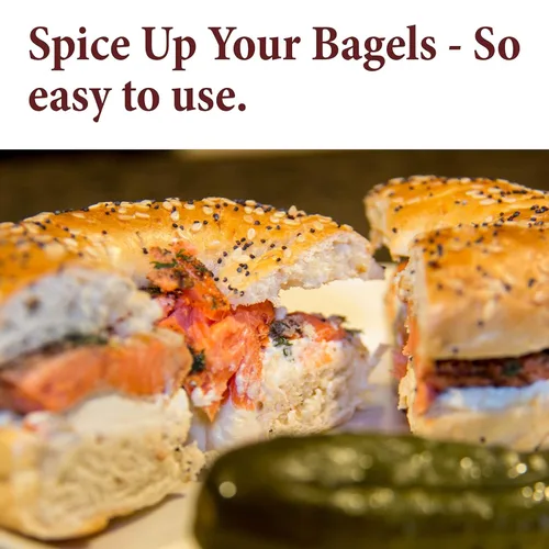 Vista 2 de The Spice Way Everything Bagel Seasoning - (8 onzas) - una sabrosa mezcla multiusos de semillas de sésamo, ajo y cebolla