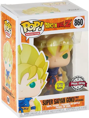 Vista 3 de Funko, Dragon Ball Z Glow-in-The-Dark Super Saiyan Goku Pop!