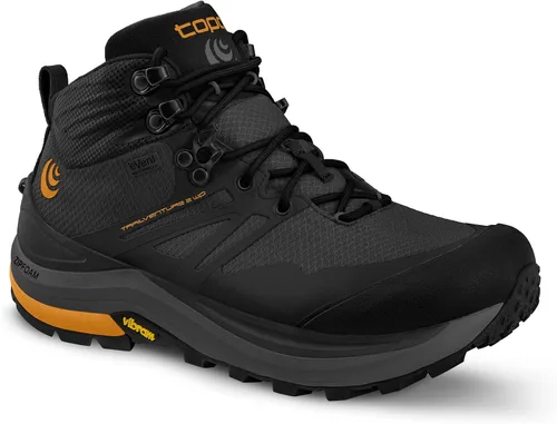 Vista 2 de Topo Athletic Trailventure 2 WP - Botas de correr cómodas e impermeables para hombre, 0.197 in, zapatos deportivos para correr, CarbónAnaranjado