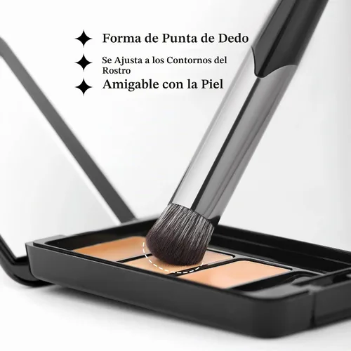 Vista 4 de DUcare Cepillo corrector para debajo de los ojos, cepillo angulado pequeño V01