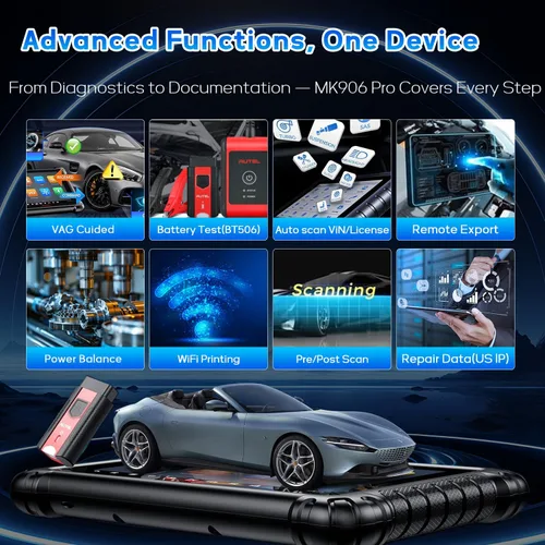Vista 7 de Autel MaxiSys MS906S - Tableta de diagnóstico de vehículos, versión 2024 avanzada MS906 MS906BT MK900BT escáner OBD2 inalámbrico, más de 31