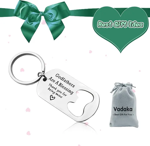 Vista 7 de Regalo para el día del padre, regalo de padrino de ahijada, padrino, llavero de joyería, abrebotellas, llavero de bautismo, joyería de bautizo