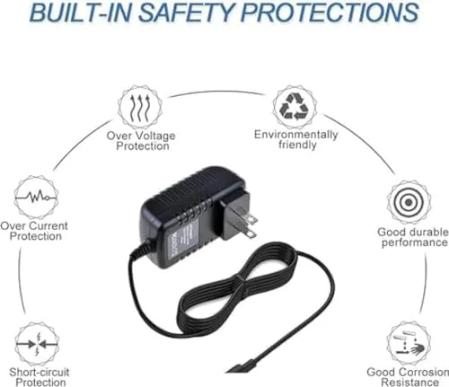 Vista 5 de for Kids Ride On Car Best Choice Products Wrangler SUV 12V Volt Battery Charger