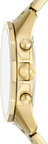 Vista 2 de Armani Exchange Reloj de vestir cronógrafo para hombre con correa de acero inoxidable o cuero