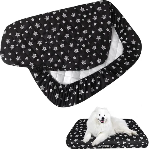 Vista 20 de Fundas impermeables de repuesto para cama de perro, lavables y fáciles de quitar, funda acolchada silenciosa para cama de mascotas, bonito estampado