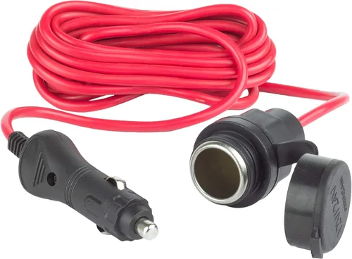 Vista 2 de Wagan Cable de extensión CC de 12V/24V 12ft con montaje en panel y cubierta a prueba de clima..