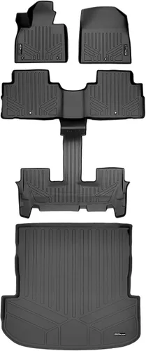 Vista 7 de SMARTLINER Floor Liner Black for 2020-2025 Hyundai Palisade