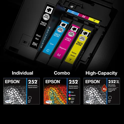 Vista 5 de Cartucho de tinta Epson Durabrite T252120 ultra negro de capacidad estándar Funciona con impresoras WorkForce WF-3620 WF-3640 WF-7110 WF-7210