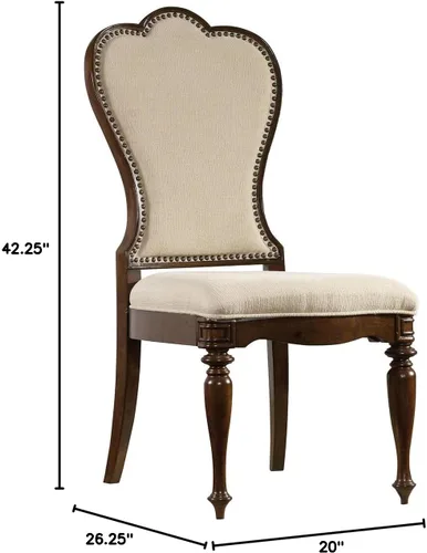 Vista 5 de Hooker Furniture Leesburg - Silla auxiliar de comedor en caoba (juego de 2)