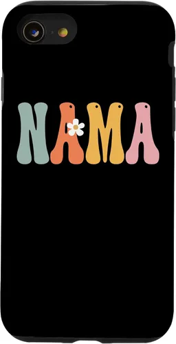 Vista 13 de iPhone 15 NAMA Retro Groovy Print Mom Cute Mother's Day Funny Grandma Case