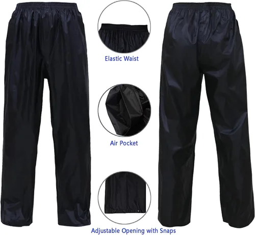 Vista 4 de Rizzon Chaqueta de traje de lluvia para hombres y mujeres, impermeable, ligero, equipo de lluvia para exteriores, granja, pesca, motocicleta
