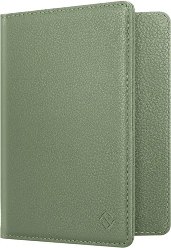 Vista 31 de Fintie - Funda para pasaporte, billetera de viaje delgada con bloqueo RFID, estuche para tarjetas, protector para pasaporte, elementos esenciales