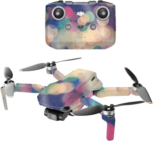 Vista 9 de MightySkins Glitter brillante compatible con DJI Mini 2 Dron portátil – Ácido Acabado de purpurina protector, duradero de alto brillo Fácil