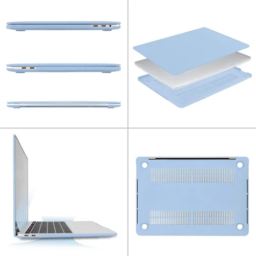 Vista 4 de MOSISO - Carcasa rígida de plástico, compatible con MacBook Pro de 13 pulgadas y cubierta para teclado y cámara web