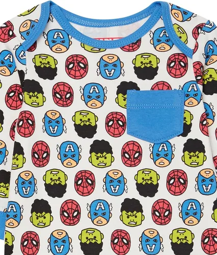 Vista 3 de Tienda Essentials Disney Marvel Star Wars - Overol de algodón para bebé, paquete de 3