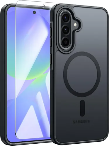 Vista 303 de FNTCASE - Funda para iPhone 16 Pro: magnética, mate, translúcida, de grado militar, protectora contra caídas, resistente, fina, duradera y a prueba