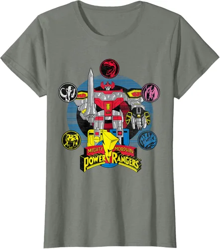 Vista 14 de Power Rangers Camiseta Megazord Asfalto