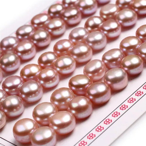 Vista 5 de 16 pares de perlas cultivadas de agua dulce de grado AAA para hacer aretes de joyería (negro)