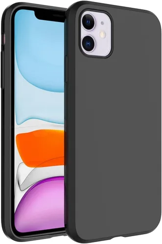 Vista 10 de Funda Puxicu para iPhone 12 Pro Max, cubierta protectora de TPU mate suave de diseño delgado para iPhone 12 Pro Max, negra